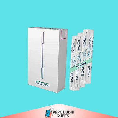 IQOS Cleaning Sticks packaging with multiple sticks on a blue background
