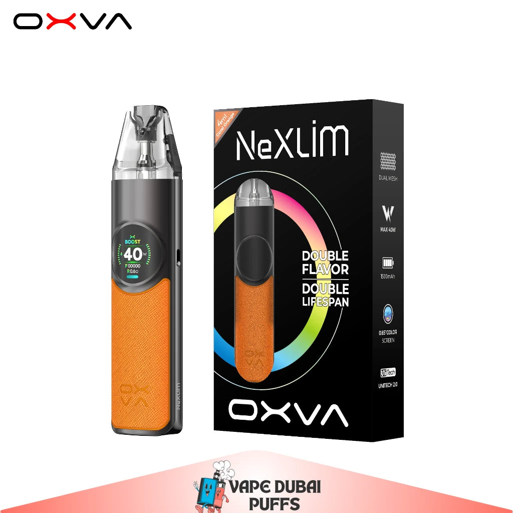 lost mary zero nicotine pods OXVA NeXLIM Pod Kit Device in Dubai – Dual Mesh, 1500mAh